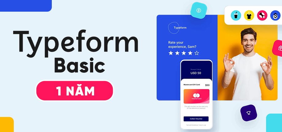 Typeform Basic 1 năm - Tài khoản